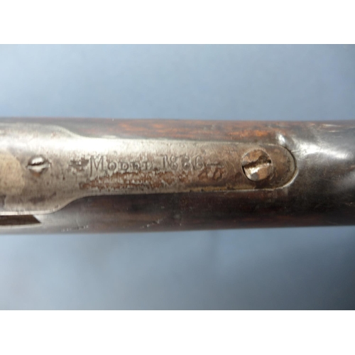 399 - A WINCHESTER MODEL 1886 38-58 CALIBRE (OBSOLETE) LEVER ACTION RIFLE - 65 CM BARREL