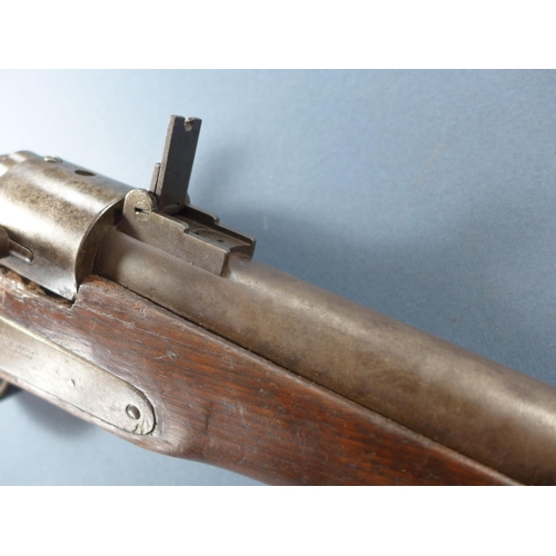 402 - A US CIVIL WAR PERIOD JOSLYN .55 CALIBRE (OBSOLETE) CARBINE, BR=EARS DATE 1864 NO 7522 - 53 CM BARRE... 