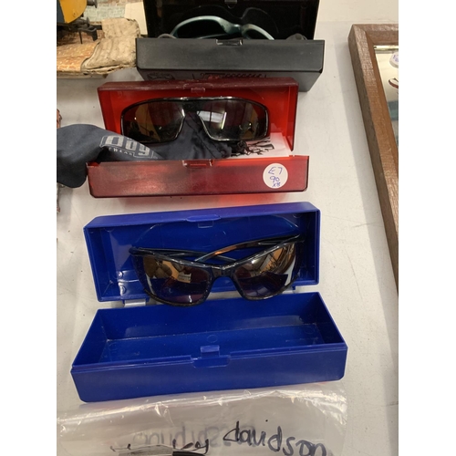 102 - EIGHT PAIRS OF VARIOUS SUNGLASSES TO INCLUDE OAKLEY, HARLEY DAVIDSON ETC