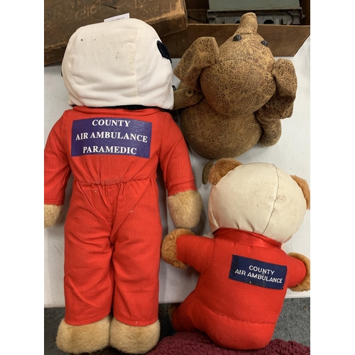 103 - THREE BEARS TO INCLUDE TWO COUNTY AIR AMBULANCE, ONE BEING A 'MERRY THOUGHT'