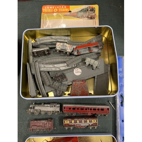 195 - A LOT OF 000 GAUGE TRAINS, LONESTAR AND PRESENT TOYS