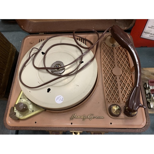 199 - A VINTAGE REGENTONE CANDY-GRAM RECORD PLAYER