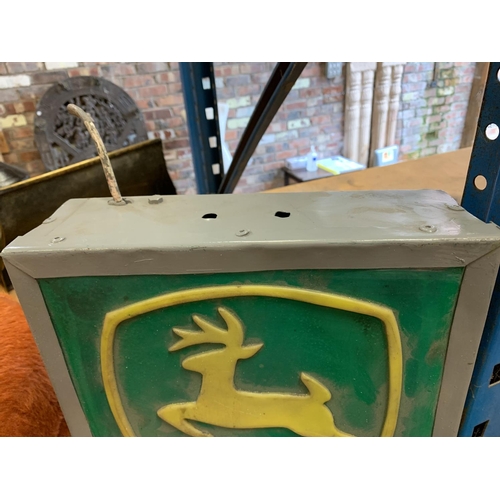 200 - A JOHN DEERE ILLUMINATED LIGHT BOX SIGN