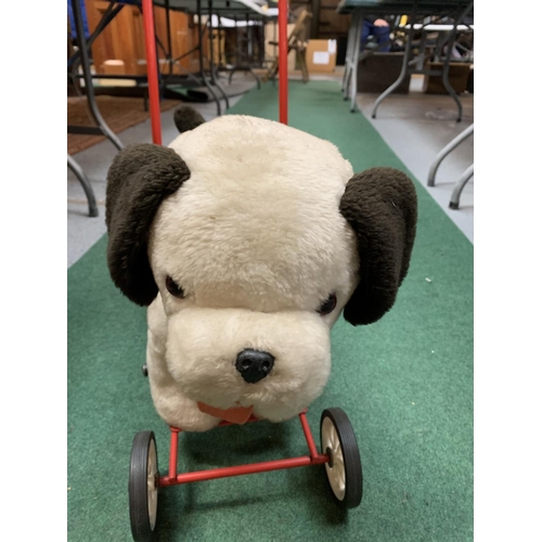 31A - A VIC-TREE TOY DOG ON WHEELS