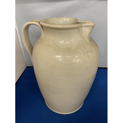 6 - A VERY LARGE STONEWARE JUG