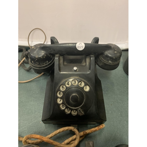 221 - TWO VINTAGE BAKELITE TELEPHONES