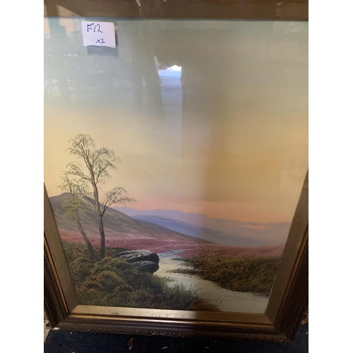 283 - TWO FRAMED PICTURES OF LANDSCAPES