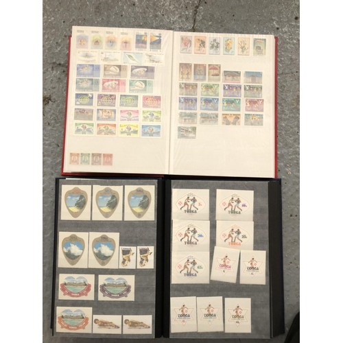 60 - TWO STOCKBOOKS CONTAINING UNMOUNTED MINT COLLECTIONS OF THE MALDIVES AND TONGA