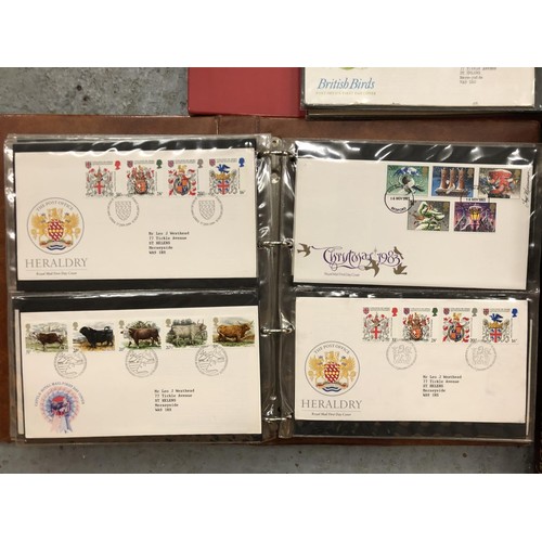 62 - GREAT BRITAIN , A LARGE COLLECTION OF FIRST DAY COVERS , ARRANGED IN SIX LARGE BINDERS AND FOUR SMAL... 