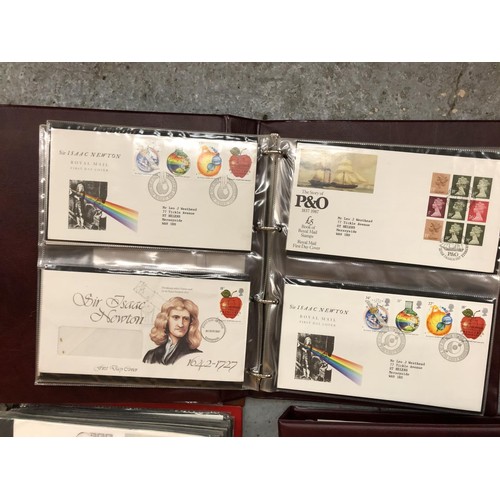 62 - GREAT BRITAIN , A LARGE COLLECTION OF FIRST DAY COVERS , ARRANGED IN SIX LARGE BINDERS AND FOUR SMAL... 