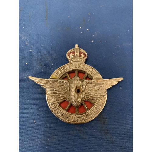 16A - A CIVIL SERVICE MOTORING ASSOCIATION CAR BADGE