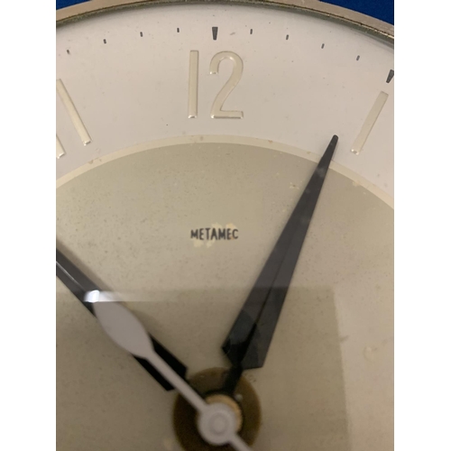 23 - A RETRO METAMEC WALL CLOCK