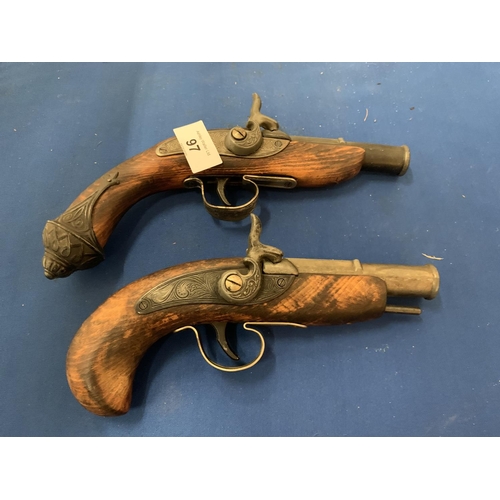 97 - TWO FLINTLOCK PISTOLS