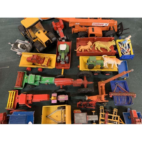 342 - A LARGE COLLECTION OF TOY FARM MACHINERY ETC