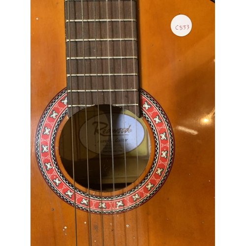 220 - THREE GUITARS TWO REDWOOD ACOUSTIC AND A FURTHER EXAMPLE (A/F) WITH CASE