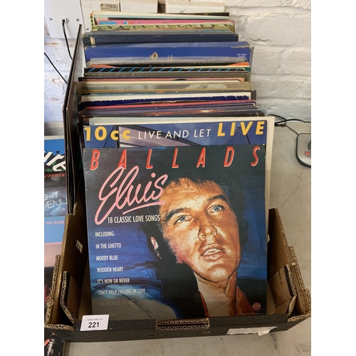 221 - A LARGE COLLECTION OF VARIOUS LPS