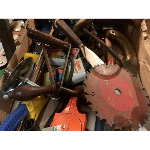 240 - VARIOUS OLD TOOLS