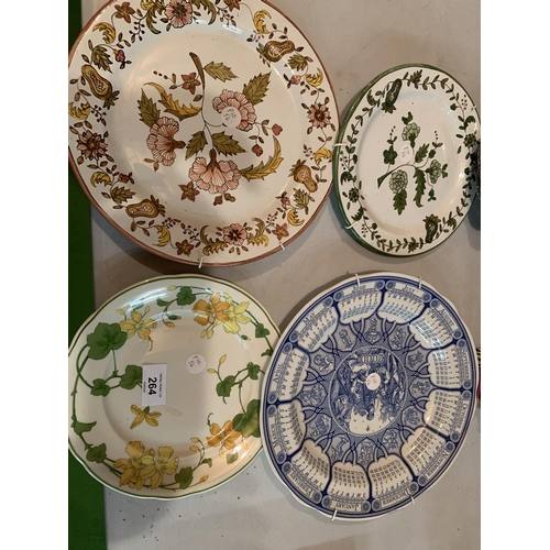 264 - VARIOUS ITEMS TO INCLUDE CERAMICS, PLATE ETC