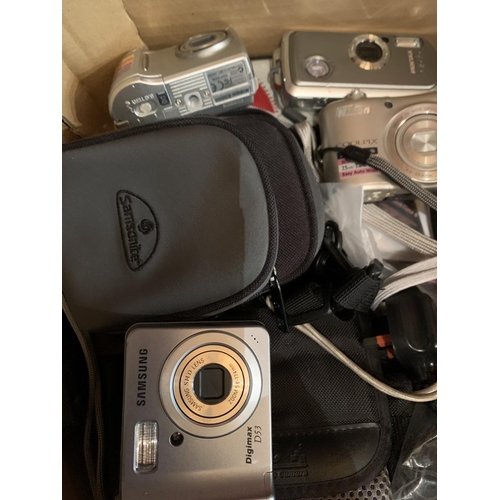 273 - A COLLECTION OF VARIOUS CAMERAS AND CASES