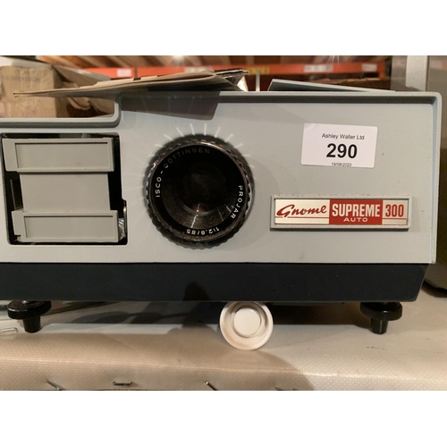 290 - A GNOME SUPREME 300 AUTO SLIDE PROJECTOR