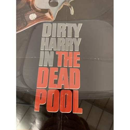 210 - A FRAMED ORIGINAL CLINT EASTWOOD DIRTY HARRY IN THE DEAD POOL POSTER