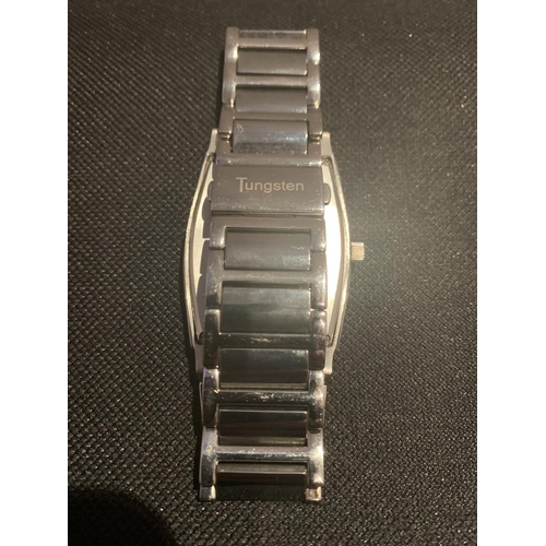 508 - A TUNGSTEN WRIST WATCH IN WORKING ORDER