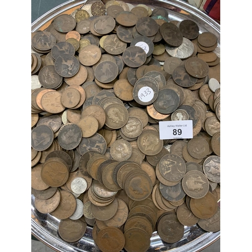 89 - A SUBSTANTIAL QUANTITY OF OLD COINS