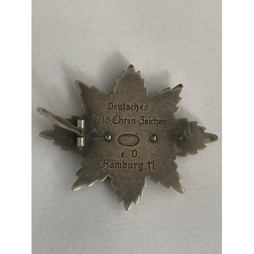 442 - A GERMAN SILVER ARMY BADGE