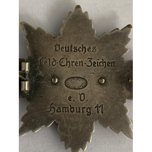 442 - A GERMAN SILVER ARMY BADGE