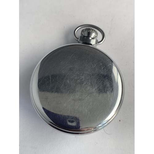 567 - A SMITHS CHROME EMPIRE POCKET WATCH