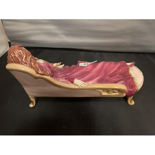 724 - A SLEEPING BEAUTY FIGURINE BY GERDA NEUBACHER