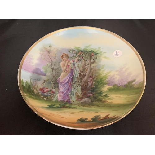 756 - A VICTORIA HAND PAINTED PLATE