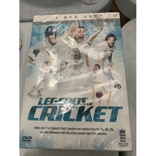 179 - VARIOUS DVDS AND VIDEOS FEATURING THE BEST OF THE ENGLAND CRICKET TEAM FROM THE 1970S TO 2000 AND MA... 