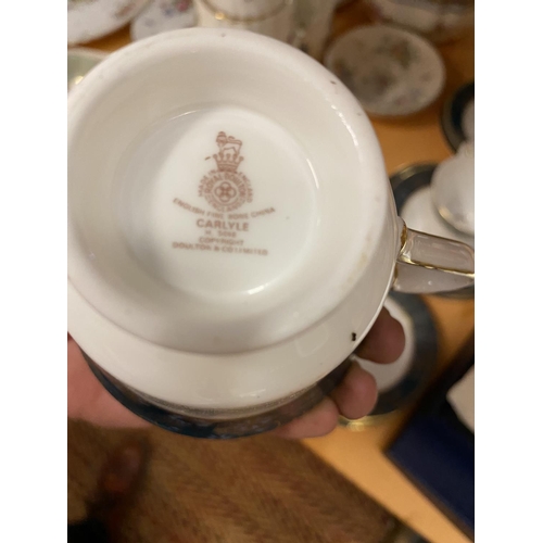 483 - A LARGE QUANTITY OF CERAMICS TO INCLUDE COALPORT, ROYAL DOULTON AND MINTON