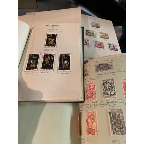 857A - THREE ALBUMS CONTAINING VARIOUS THEMED STAMPS