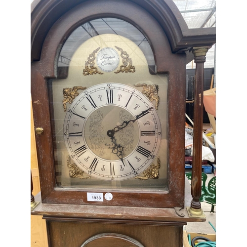 1938 - A MODERN LONG CASE CLOCK