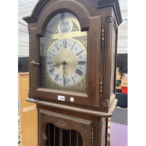 1939 - A MODERN LONG CASE CLOCK