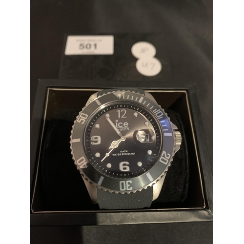 501 - AN ICE DIVERS WRIST WATCH TO 100M DEPTH