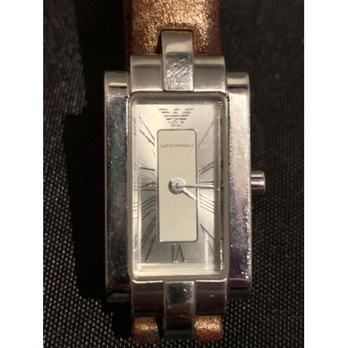 511 - A LADIES EMPORIO ARMANI WRIST WATCH