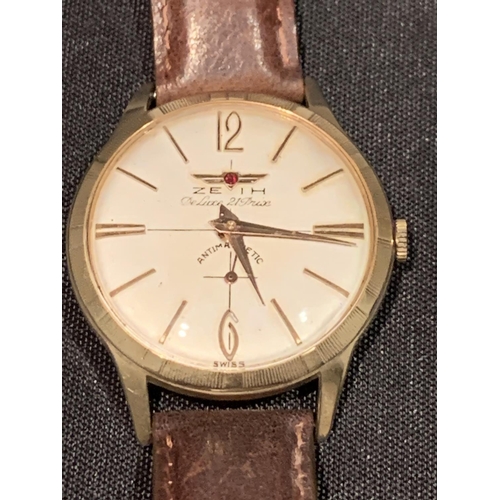 518 - A GENTS ZEIH DELUXE 21 PRIX WATCH STAMPED 75