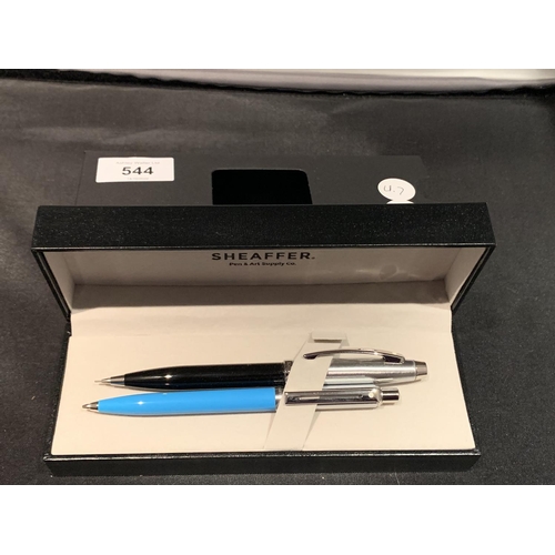 544 - TWO NEW AND BOXED SHEAFFER PENS