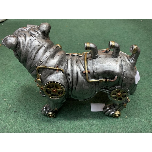 57 - A STEAM PUNK METAL BULLDOG