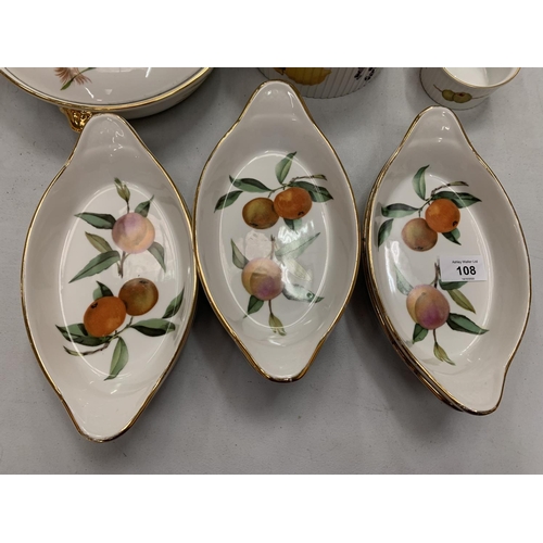 108 - A SET OF ROYAL WORCESTER 'EVESHAM' TABLEWARE