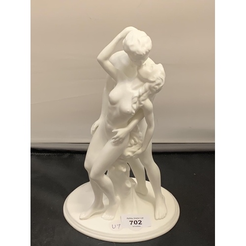 702 - A LIMITED EDITION WEDGEWOOD FIGURINE THE EMBRACE