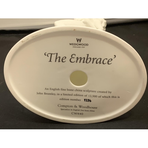 702 - A LIMITED EDITION WEDGEWOOD FIGURINE THE EMBRACE