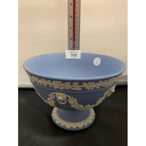 705 - A WEDGEWOOD JASPERWARE FOOTED BOWL