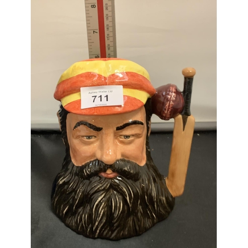 711 - A  BOXED LARGE ROYAL DOULTON W.G.GRACE TOBY JUG