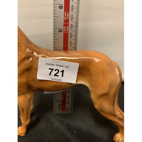 721 - A ROYAL DOULTON GREAT DANE FIGURINE HN2561 REBELLER OF OUBOROUGH