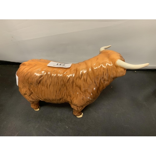 731 - A BESWICK HIGHLAND BULL