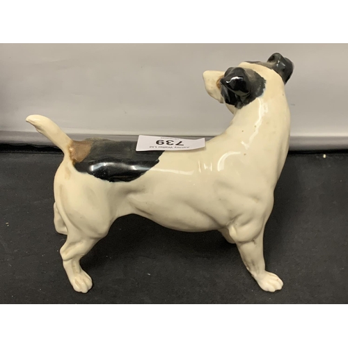 739 - A MODEL OF A JACK RUSSEL DOG